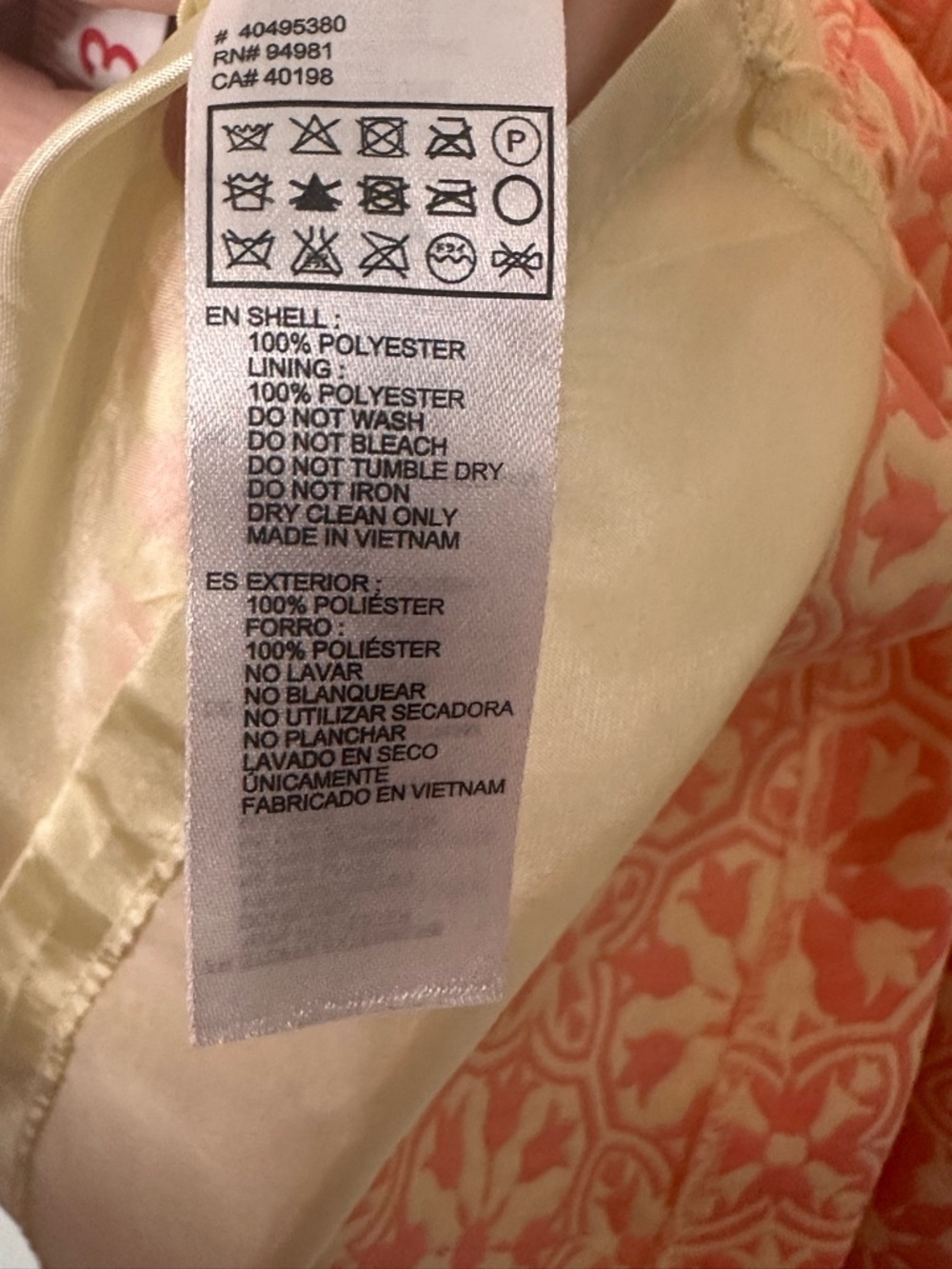 Forever 21 Y2K Peach/light pink  Floral Mini Dress Size M - Picture 4 of 4